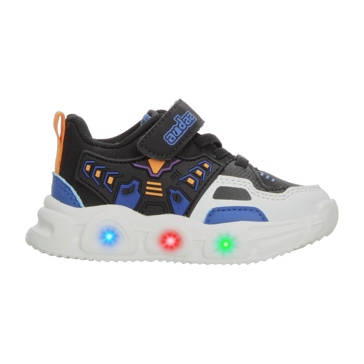 Tenis Coqueta Niño Negro Casual Luz Led Infantil T14-21