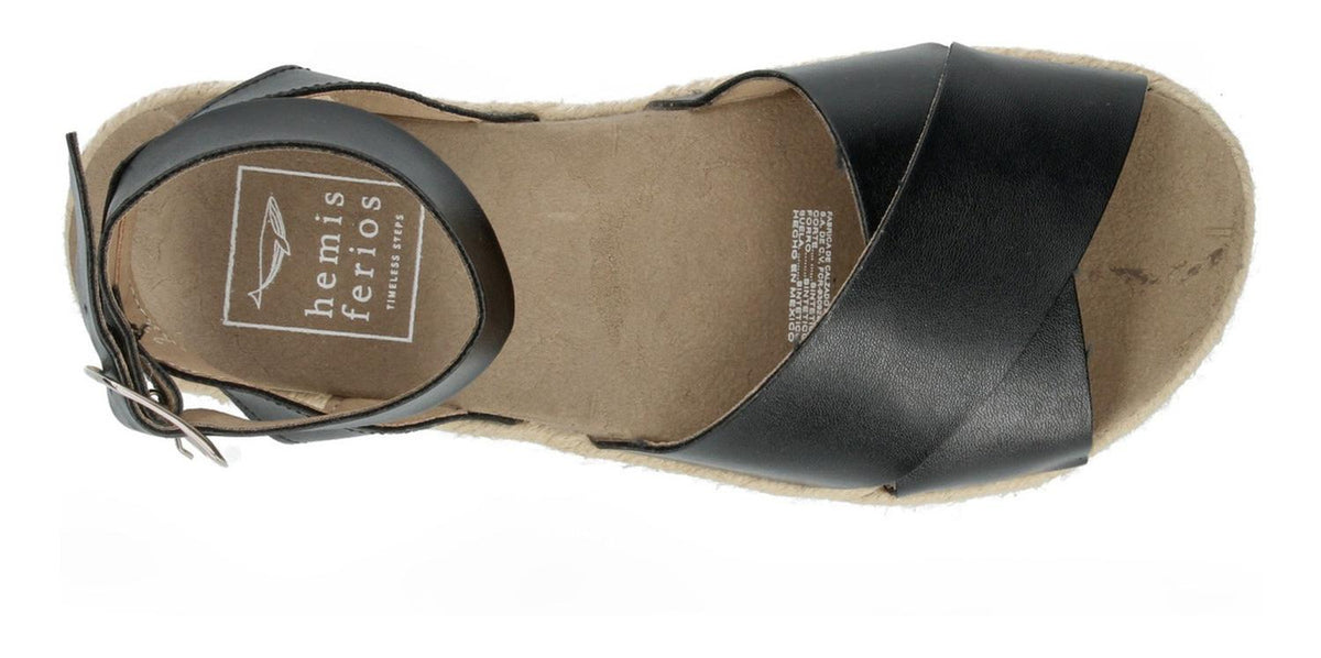 Sandalias Hemisferios Para Mujer 28701-1-b Negro [hmf14], foto 8 de 10