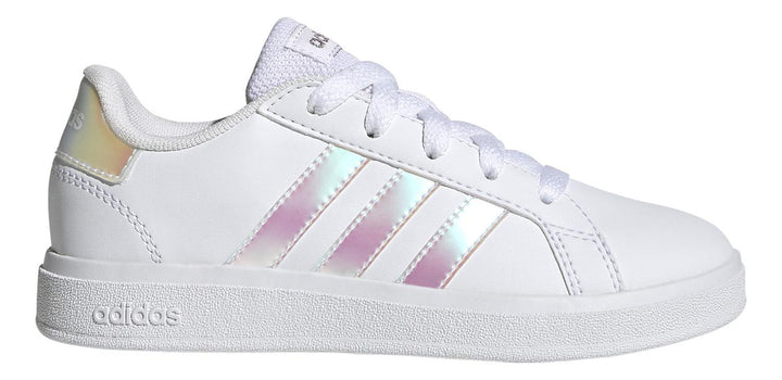 Tenis adidas Niña Grand Court Blanco Con Cintas Ajustables