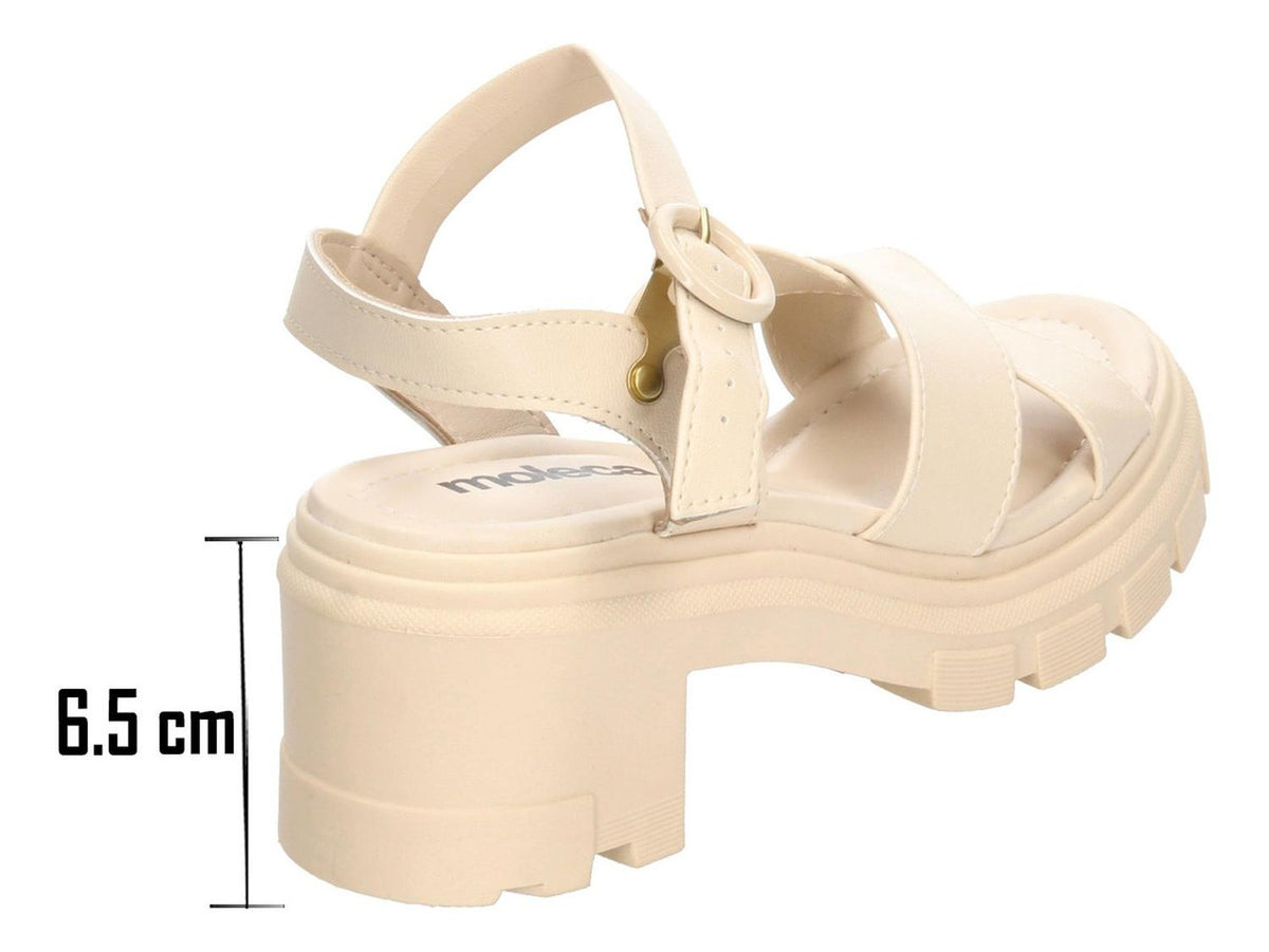 Sandalias Moleca Crema Para Mujer [mle21], foto 3 de 10