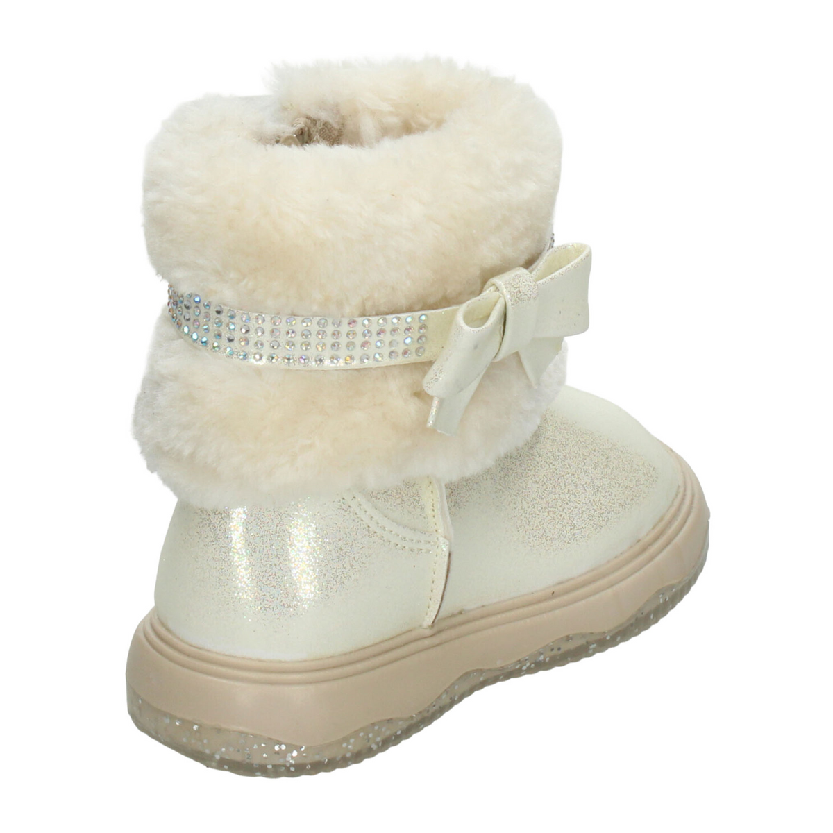Bota Paressi Niña Crema Casual Peluche Infantil T18-22, foto 3 de 10