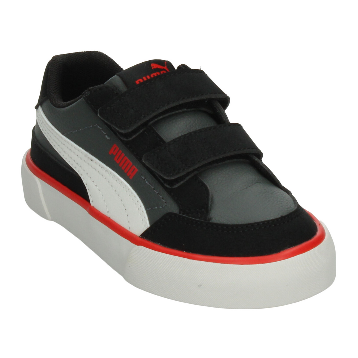 Tenis Puma Court Classic Niño Negro Casual Infantil T16-22, foto 4 de 10