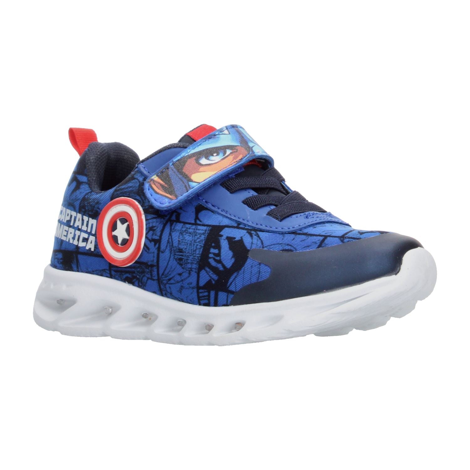 Tenis Niño Spider Man Velcro Marvel Superhéroes Cómdos azul 16.5